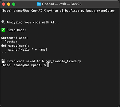 AI Bug Fixer CLI